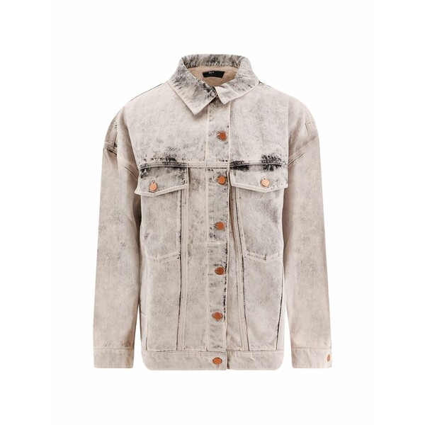 スリーバイワン レディース 上衣＆上衣 アウター Bleached denim jacket Neutrals