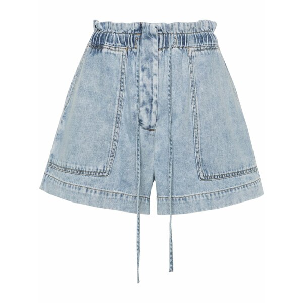 レイルズ レディース 心地好いズボン下 ボトムス Foster wide-leg denim shorts Blue
