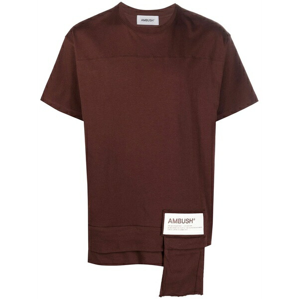 アンブッシュ レディース Tシャツ トップス Waist pocket t-shirt Brown｜asty