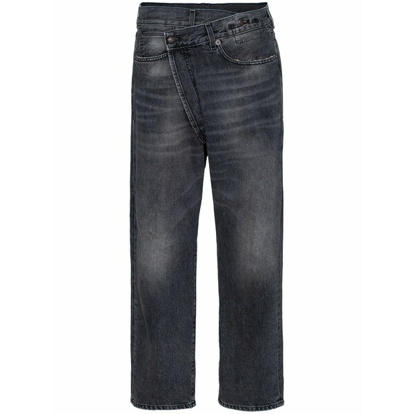 アールサーティーン レディース ジーンズズボン下 ボトムス Cross over jeans Black