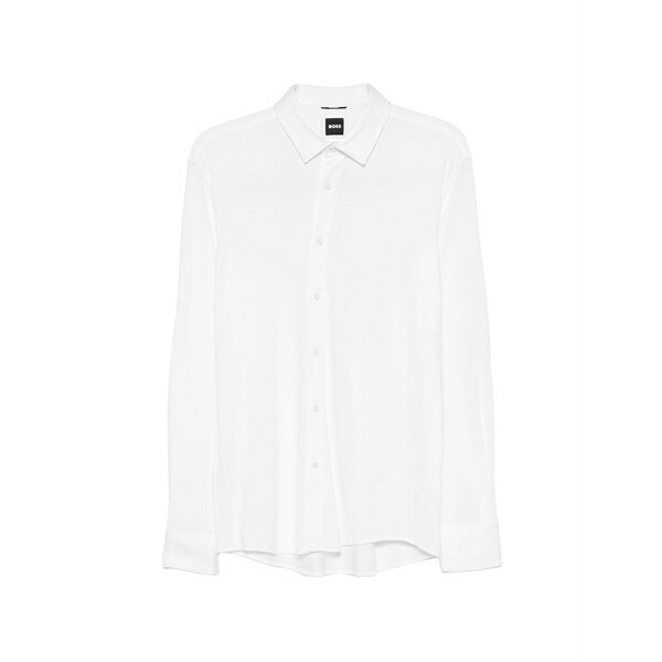 ボス メンズ シャツ トップス Long-sleeves shirt White|asty