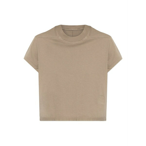 リックオウエンス レディース ティーシャツ トップス Short-sleeve patch-pocket t-shirt Brown トップス-レディースファッション-Tシャツ・カットソー