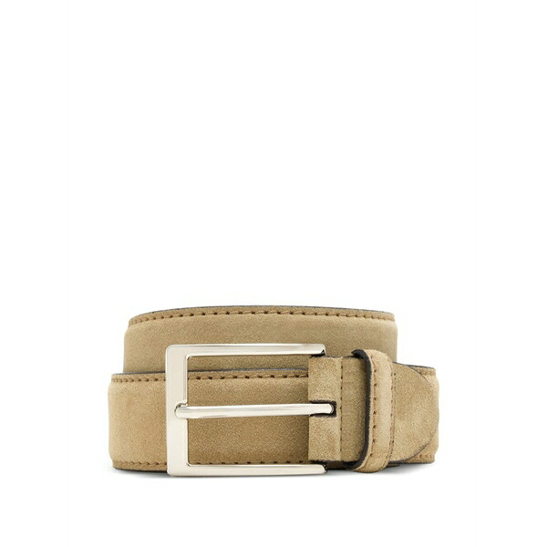 バレット メンズ 胴締め 佩び物 Suede belt Neutrals