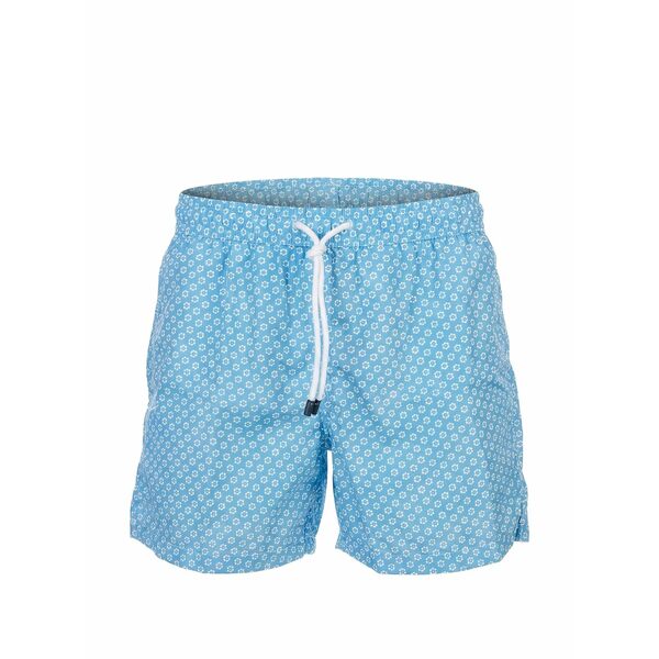 フェデーリ メンズ 心地よいズボン下 ボトムス Floral-print swim shorts Blue