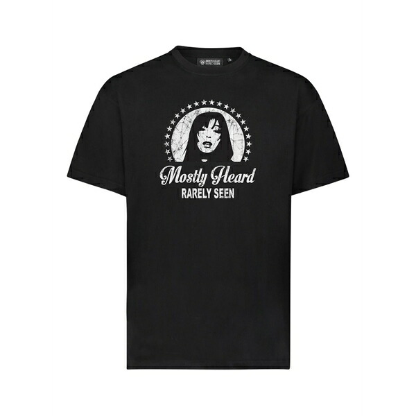 ミストリーハードレアリシーン メンズ プルオーバー トップス Paramount graphic-print cotton t-shirt Black