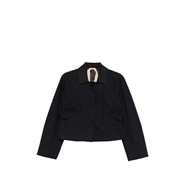 ヌメロ ヴェントゥーノ レディース 上衣＆上衣 アウター Collared button jacket Blue
