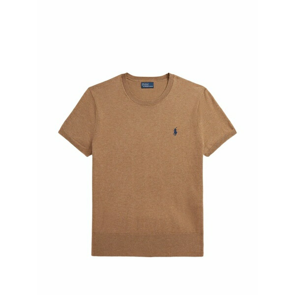 ラルフローレン レディース プルオーバー トップス Logo-embroidered t-shirt Brown