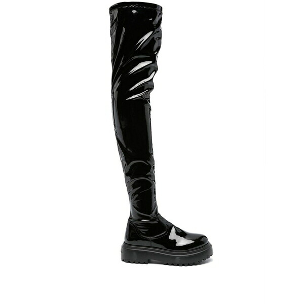 ル シラ レディース ブーツ シューズ Ranger 50mm thigh-high boots Black|asty