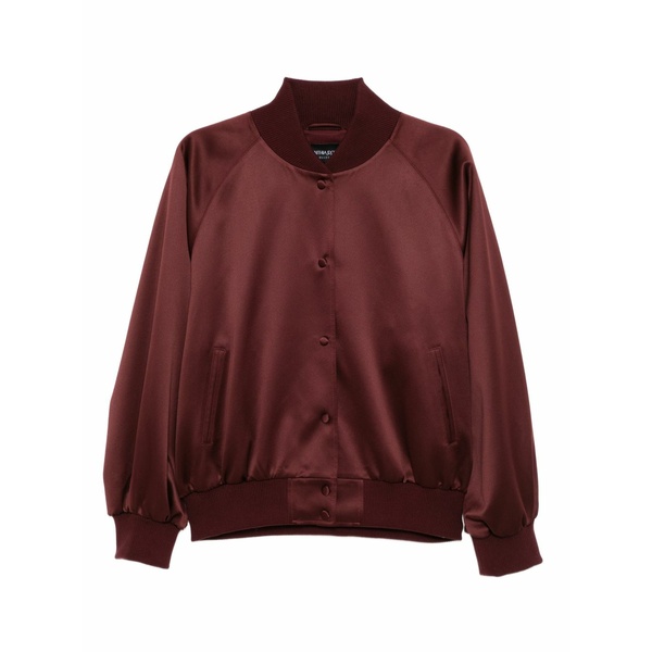 シンシアローレイ レディース 上衣＆上衣 アウター Satin bomber jacket Red
