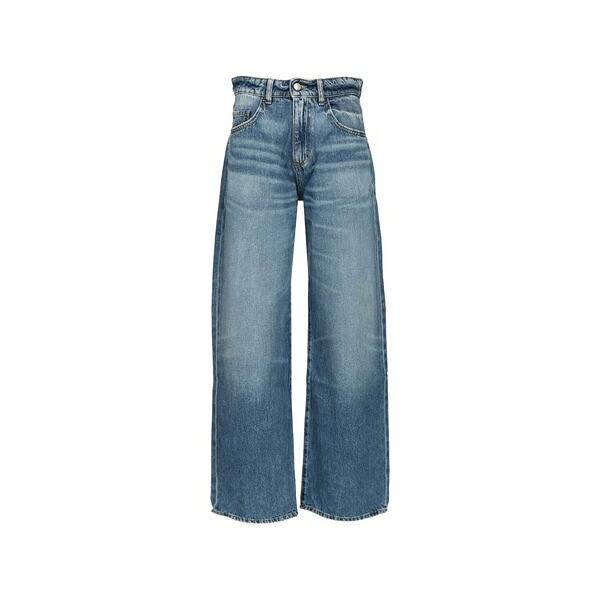 アイコン ジーンズ レディース ジーンズズボン下 ボトムス Bea wide-leg low-waist jeans Blue