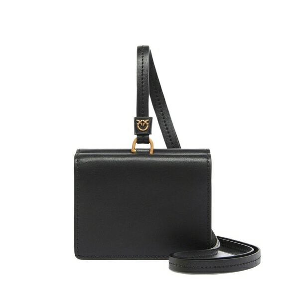 ピンコ レディース 紙入れ 付属品 Wrist-strap tri-fold wallet Black