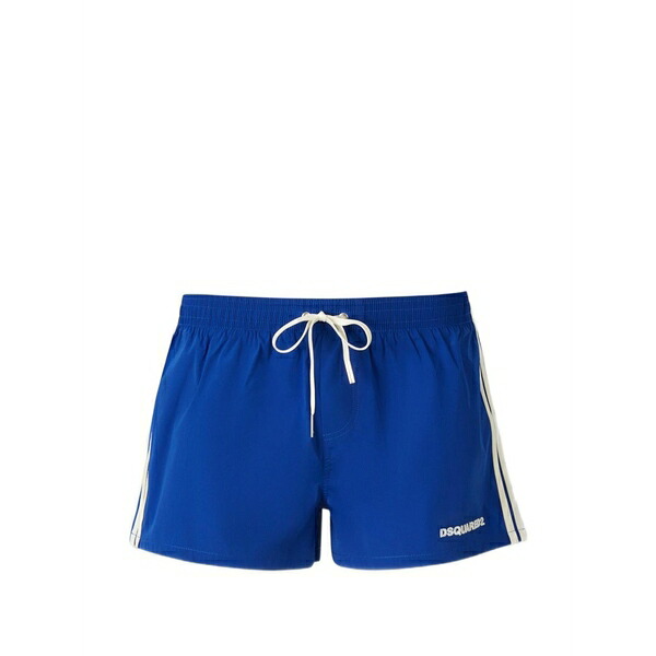 ディースクエアード メンズ 心地好いズボン下 ボトムス Striped sunset chaser swim short  Blue