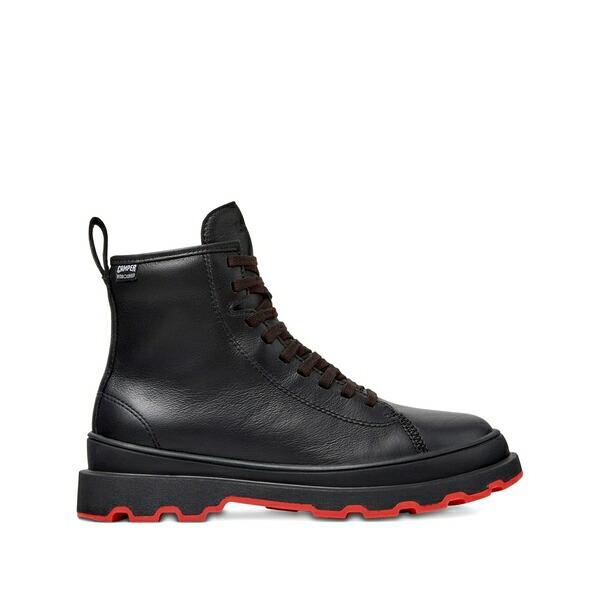 カンペール レディース ブーツ シューズ Lace-up leather combat boots Black