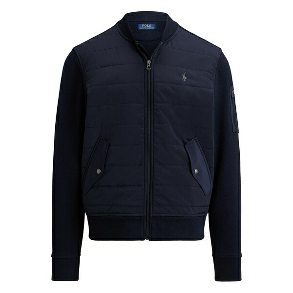 ラルフローレン メンズ ジャケット＆ブルゾン アウター Quilted zip bomber jacket Blue｜asty