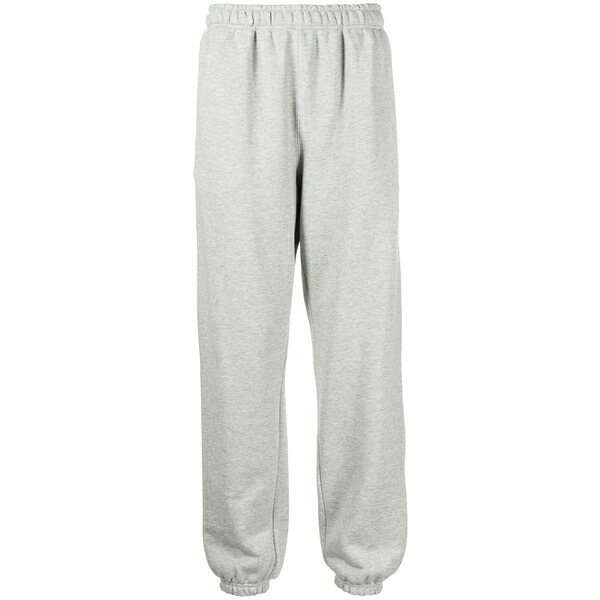 姿勢 メンズ 心地好いズボン下 ボトムス Logo-patch cotton track pants Grey