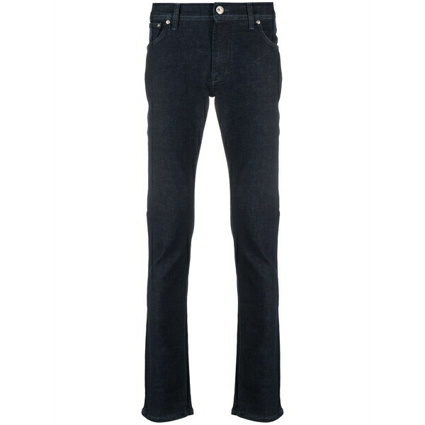 コルネリアーニ メンズ ジーンズズボン下 ボトムス Logo-appliqu?? straight-leg jeans  Blue