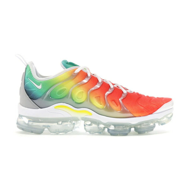 Nike ナイキ メンズ スニーカー  【Nike Air VaporMax Plus Rainbow】  大きさ US_M_13 White/White-Neptune Blue-Dynamic Yellow
