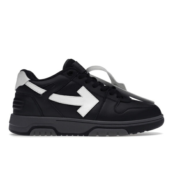 OFF-WHITE 象牙色 メンズ スニーカー  【OFF-WHITE Out Of Office OOO Low Tops Black Grey White SS22】  大きさ US_9(27.0珊) Black/Grey/White