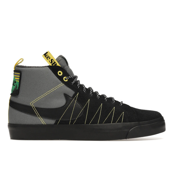 Nike ナイキ メンズ スニーカー  【Nike SB Zoom Blazer Mid PRM Acclimate Cool Grey Yellow Strike】  大きさ US_9(27.0珊) Cool Grey/Black-White-Yellow Strike-Lucky Green