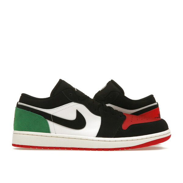 Jordan ジョーダン メンズ スニーカー  【Jordan 1 Low Quai 54 (2023)】  大きさ US_8(26.0珊) White/Black-University Red-Classic Green-Sail