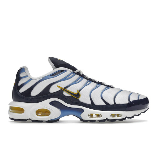 Nike ナイキ メンズ スニーカー  【Nike Air Max Plus White Navy Gold】  大いさ US_11(29.0糎) White/Blue Gradient/Golden Yellow