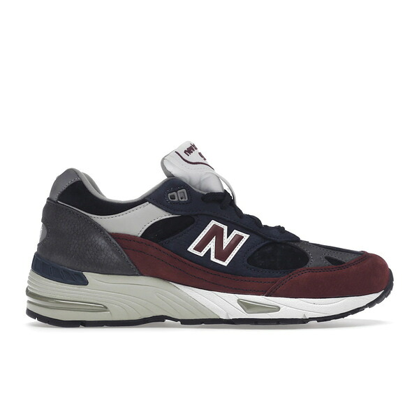 New Balance ニュー平衡にする メンズ スニーカー  【New Balance 991 Navy Burgundy】  大きさ US_9(27.0珊) Navy/Burgundy/Grey