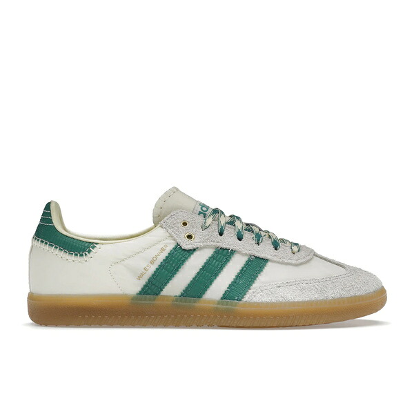 adidas アディダス メンズ スニーカー 【adidas Samba Wales Bonner Cream Green】 サイズ US_M_4.5 Cream/Green/Gum|asty