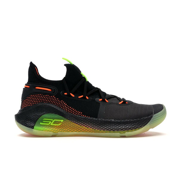 Under Armour アンダーアーマー メンズ スニーカー  【Under Armour Curry 6 Fox Theatre】  大きさ US_11.5(29.5珊) Black/High Vis Yellow