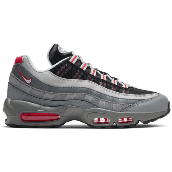 Nike ナイキ メンズ スニーカー 【Nike Air Max 95 Essential Particle Grey Track Red】 サイズ US_11.5(29.5cm) Particle Grey/Track Red/Black/White｜asty