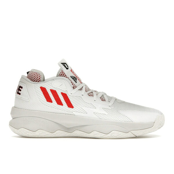 adidas アディダス メンズ スニーカー  【adidas Dame 8 Dame Time White】  大きさ US_9(27.0珊) White/Black/Red