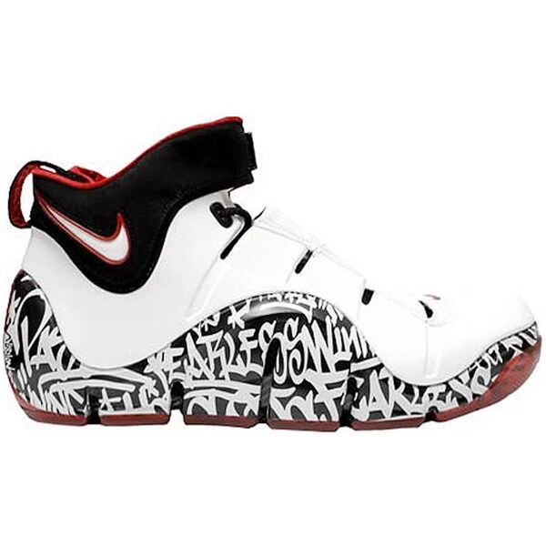 Nike ナイキ メンズ スニーカー  【Nike LeBron 4 Graffiti NYC (2006)】  大いさ US_11(29.0糎) White/Black/Varsity Red
