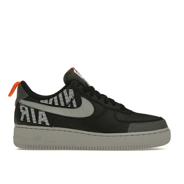 Nike ナイキ メンズ スニーカー  【Nike Air Force 1 Low Under Construction Black】  大きさ US_9(27.0珊) Black/Wolf Grey-Dark Grey-Total Orange