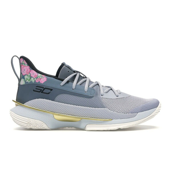 Under Armour アンダーアーマー メンズ スニーカー  【Under Armour Curry 7 Floral Chinese New Year (2020)】  大きさ US_9.5(27.5糎) Grey/Midnight Turquoise-Gold-White