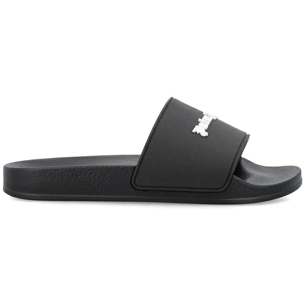 Palm Angels パーム・エンジェルス メンズ スニーカー  【Palm Angels Logo Slides Black/White】  大きさ EU_39(24.0糎) Black/White