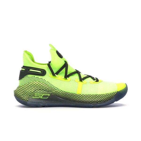 Under Armour アンダーアーマー メンズ スニーカー  【Under Armour Curry 6 Coy Fish】  大いさ US_8.5(26.5糎) High Vis Yellow/High Vis Yellow-Guardian Green