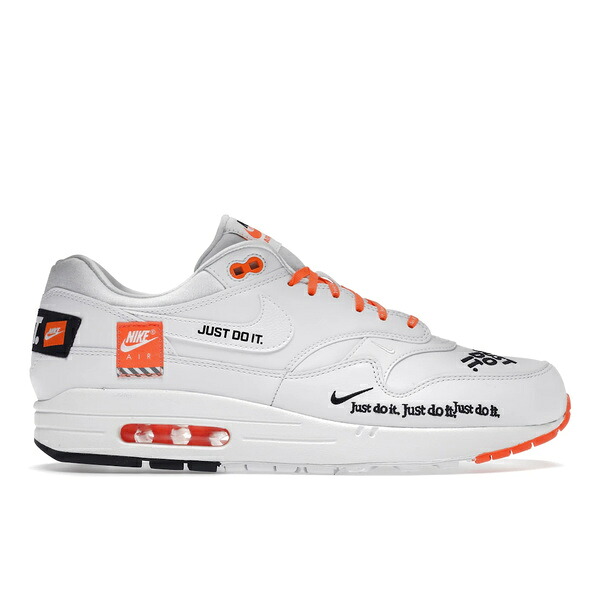 Nike ナイキ メンズ スニーカー  【Nike Air Max 1 Just Do It Pack White】  大きさ US_8.5(26.5珊) White/White-Total Orange