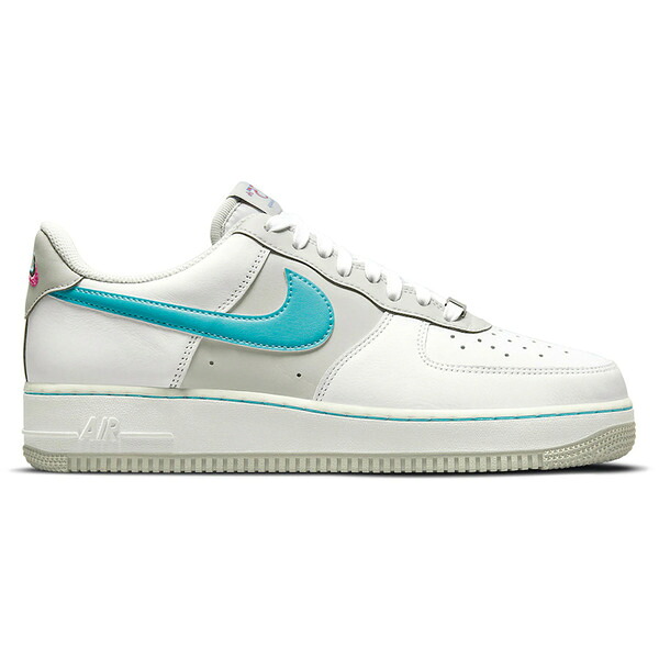 Nike ナイキ メンズ スニーカー  【Nike Air Force 1 Low \u002707 LV8 NBA 75th Anniversary Fiesta】  大きさ US_M_15 White/Grey Fog/Sundial/Turquoise Blue