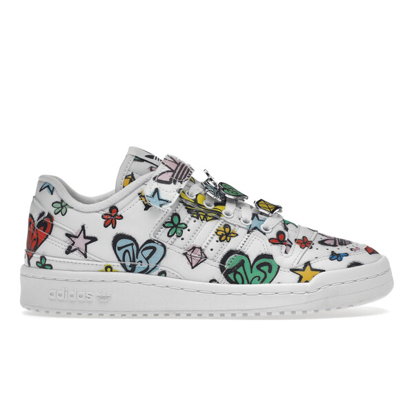 adidas アディダス メンズ スニーカー  【adidas Forum 84 Low Jeremy Scott Monogram Graffiti】  大きさ US_8.5(26.5糎) Cloud White/Cloud White/Core Black