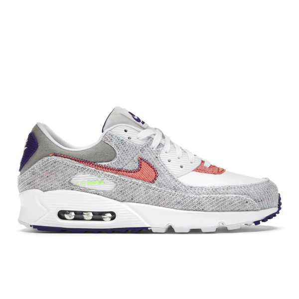 Nike ナイキ メンズ スニーカー  【Nike Air Max 90 Jacquard Court Purple】  大きさ US_8.5(26.5糎) White/Electric Green/Court Purple