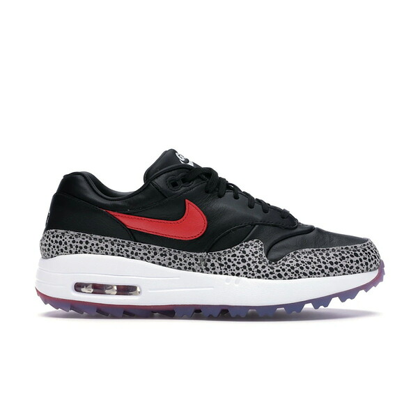 Nike ナイキ メンズ スニーカー  【Nike Air Max 1 Golf Safari Bred】  大きさ US_7.5(25.5珊) Black/Cement Grey-Indigo Force-University Red