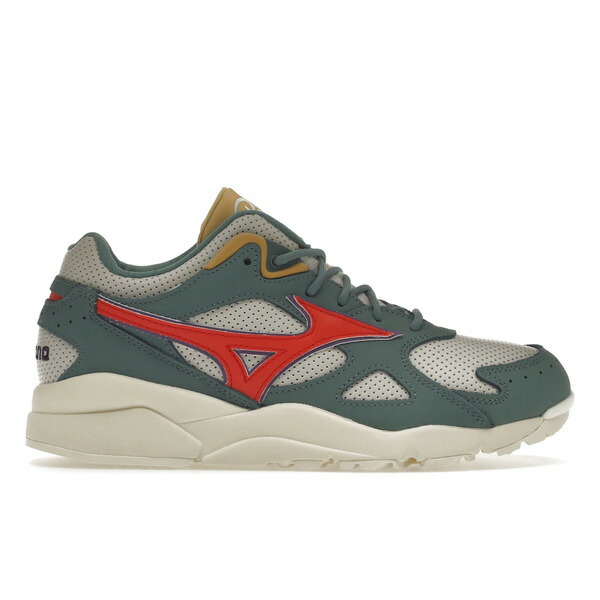 Mizuno ミズノ メンズ スニーカー  【Mizuno Sky Medal Patta Ivory Red Green】  大きさ US_9.5(27.5糎) Ivory/Red/Green