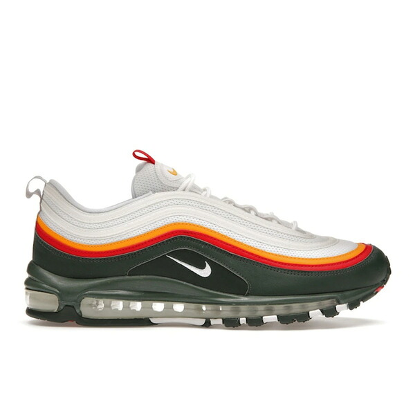 Nike ナイキ メンズ スニーカー  【Nike Air Max 97 Ratatouille】  大きさ US_8.5(26.5糎) White/Dynamic Yellow-Evergreen