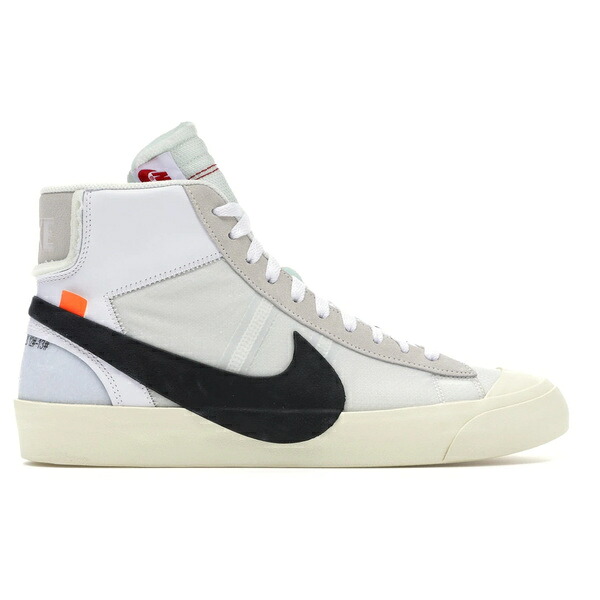 Nike ナイキ メンズ スニーカー  【Nike Blazer Mid Off-White】  大いさ US_7(25.0糎) White/Black-Muslin