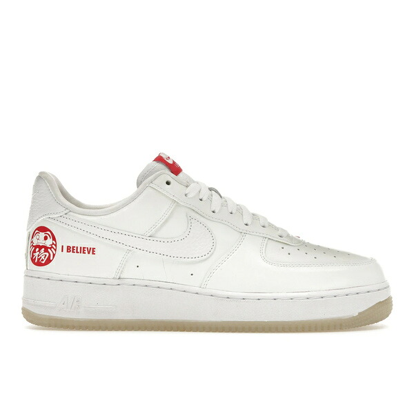 Nike ナイキ メンズ スニーカー  【Nike Air Force 1 Low Daruma I Believe】  大きさ US_9.5(27.5珊) White/White-University Red