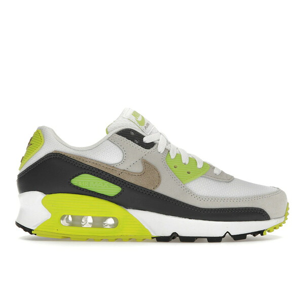 Nike ナイキ メンズ スニーカー  【Nike Air Max 90 Cyber】  大きさ US_6(24.0珊) White/Cyber/Dark Smoke Grey/Khaki