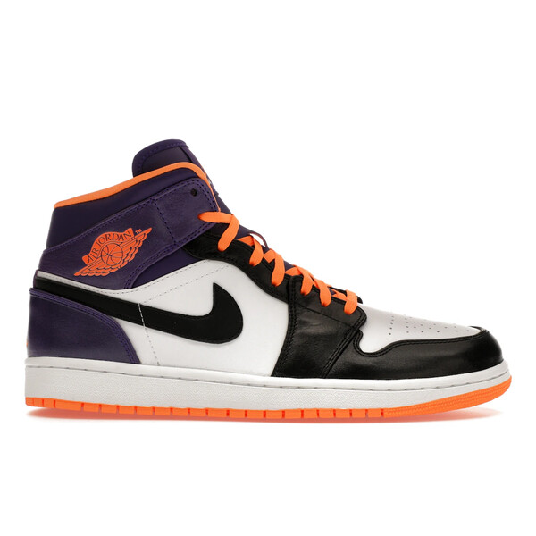 Jordan ジョーダン メンズ スニーカー 【Jordan 1 Mid Phoenix Suns】 サイズ US_10(28.0cm) White/Bright Citrus-Court Purple-Black｜asty