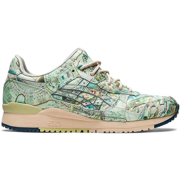 ASICS アシックス メンズ スニーカー  【ASICS Gel-Lyte III atmos Aged Map】  大きさ US_9.5(27.5珊) Ice Green/Midnight Blue