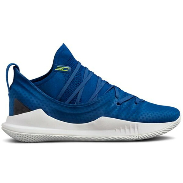 Under Armour アンダーアーマー メンズ スニーカー  【Under Armour Curry 5 Moroccan Blue】  大きさ US_12.5(30.5糎) Moroccan Blue/White-Hi Vis Yellow