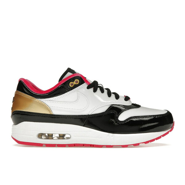 Nike ナイキ メンズ スニーカー  【Nike Air Max 1 PHANTACi Grand Piano (2024)】  大きさ US_8(26.0糎) White/White-Black-Metallic Gold-Pink Rise