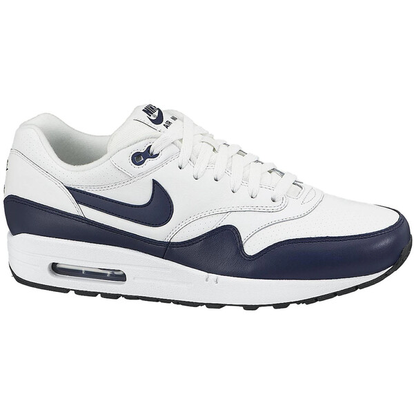 Nike ナイキ メンズ スニーカー  【Nike Air Max 1 Summit White Navy】  大いさ US_9.5(27.5糎) Summit White/Midnight Navy-Neutral Grey